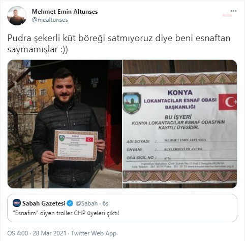 KONYALI ESNAFTAN KENDİSİNİ HEDEF GÖSTEREN İNTERNET SİTELERİNE TEPKİ