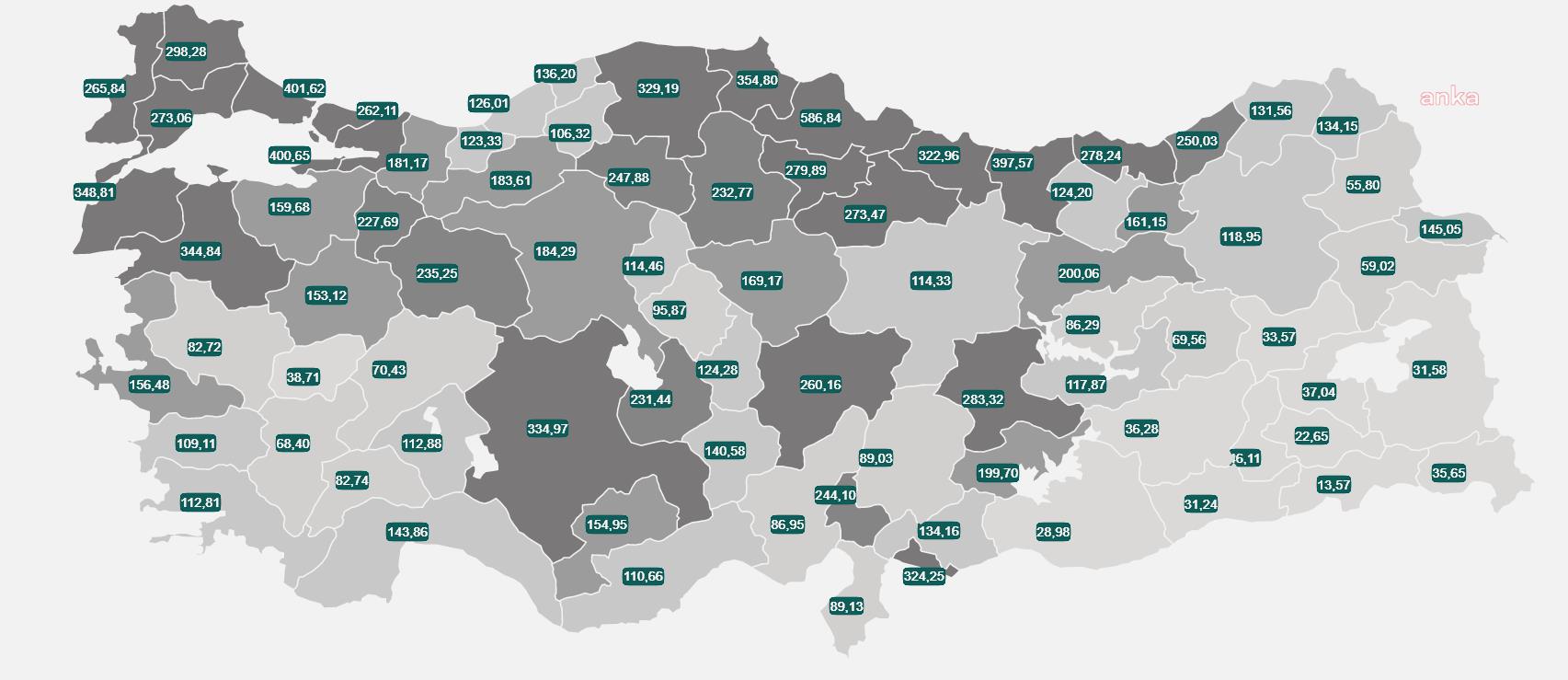 BAKANLIK, VAKA HARİTASINI PAYLAŞTI: İSTANBUL'DA KORKUTAN ARTIŞ