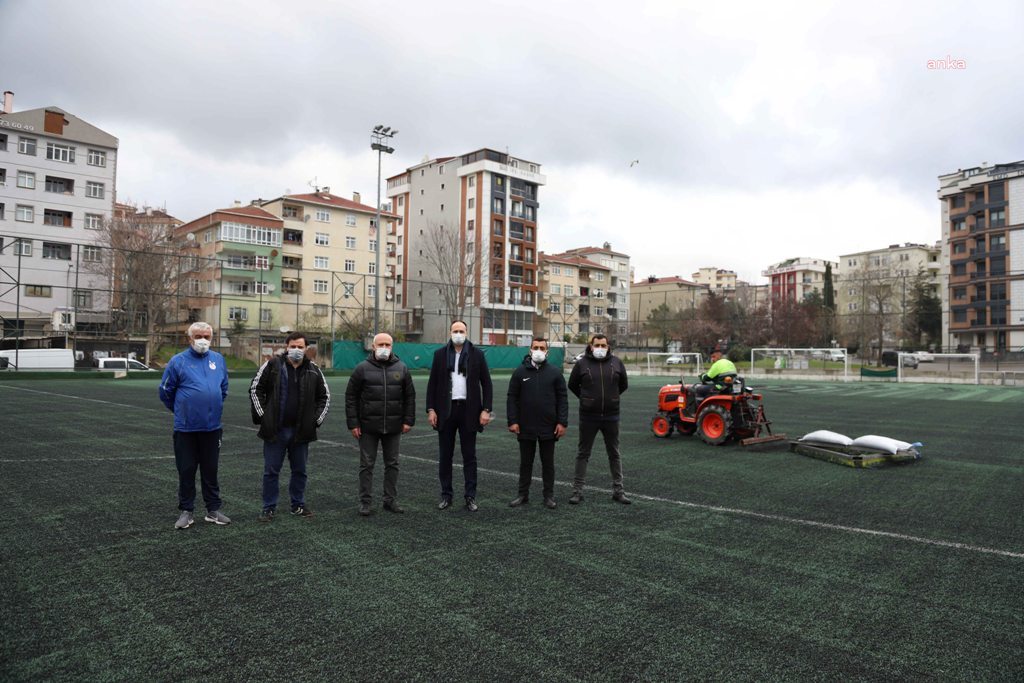 KARTAL BELEDİYESİ'NDEN İLÇEDEKİ SAHALARA BAKIM VE ONARIM DESTEĞİ