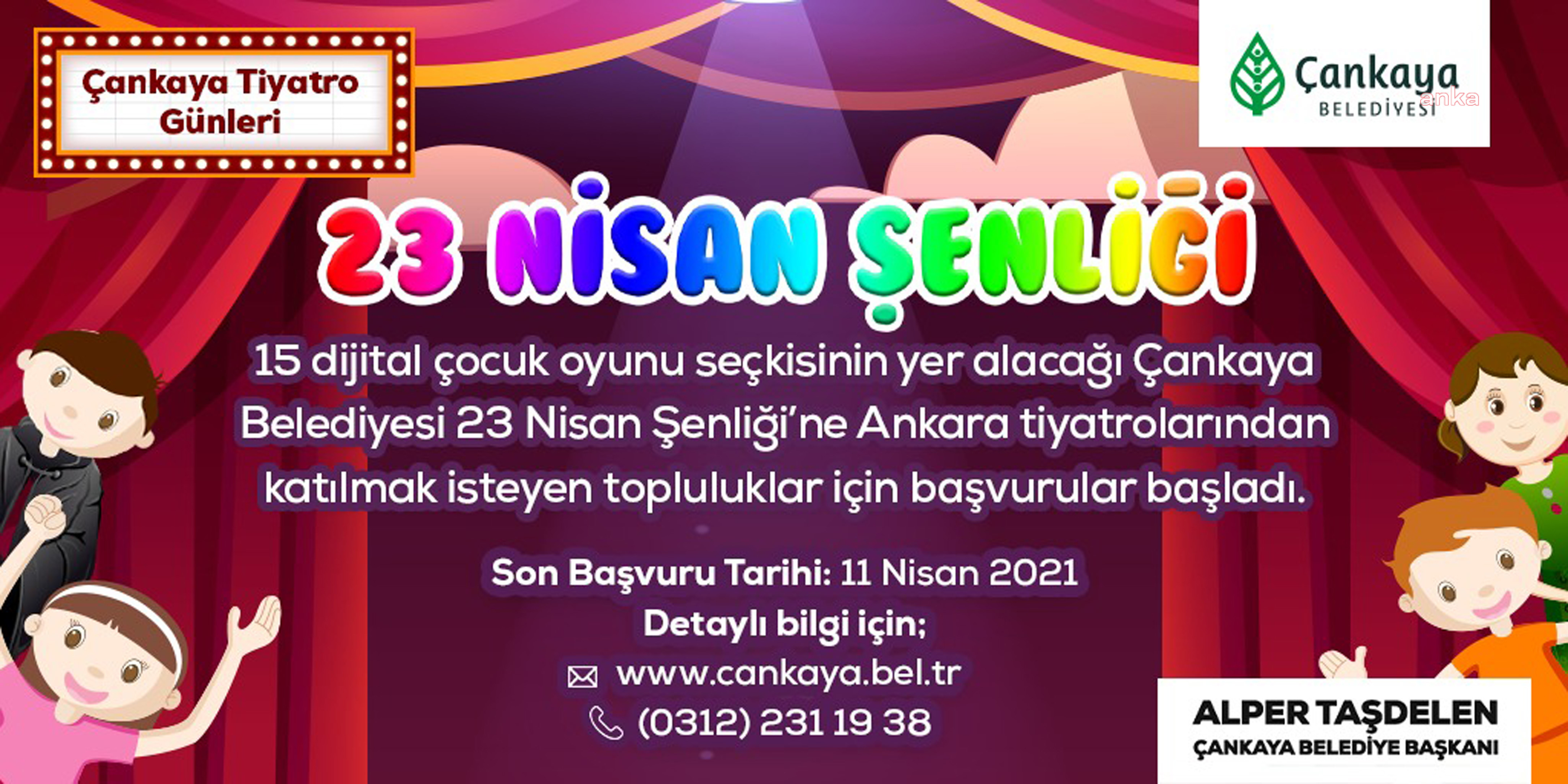 ÇANKAYA BELEDİYESİ'NDEN SANATÇILARA DESTEK