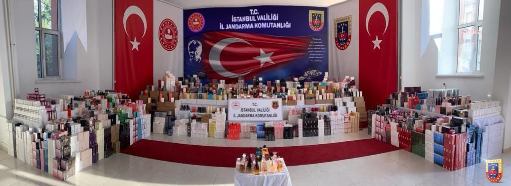 20 BİN ŞİŞE SAHTE PARFÜM ELE GEÇİRİLDİ