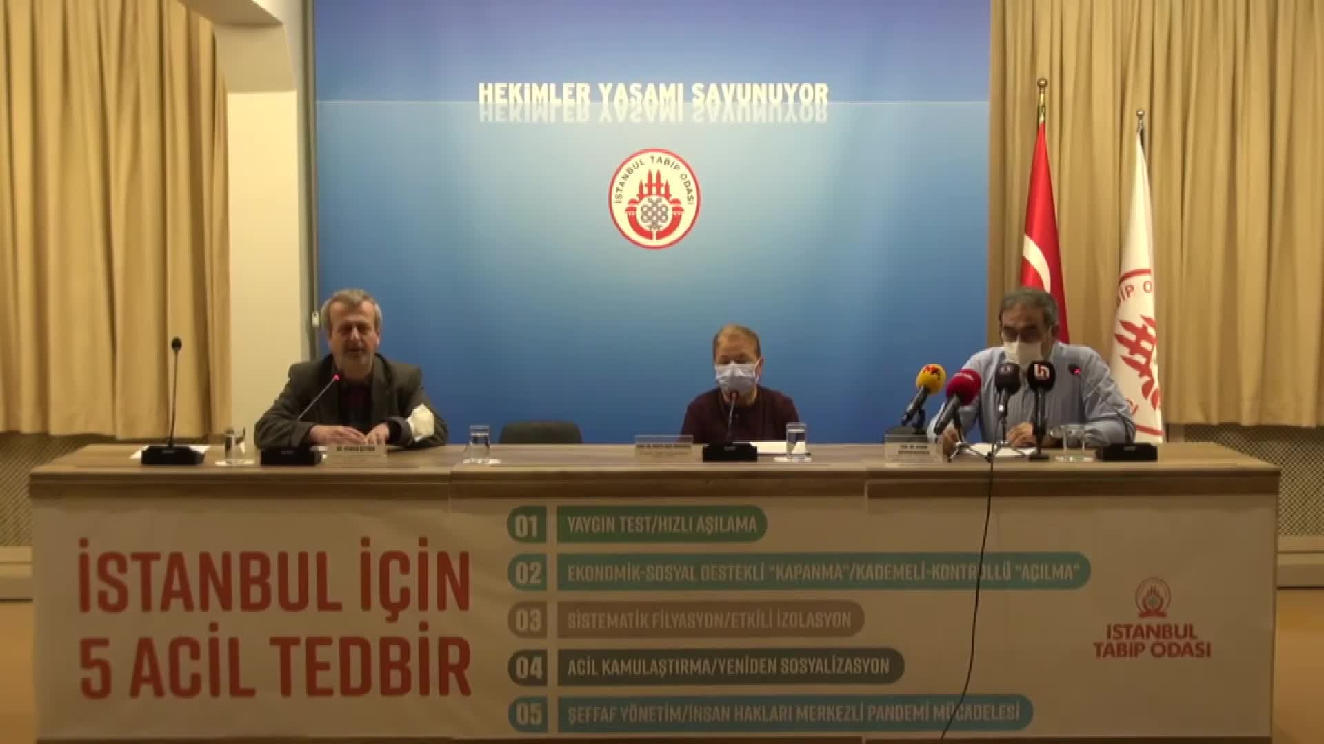 İSTANBUL TABİP ODASI: 6 HAFTA İÇERİSİNDE VAKA SAYISI 10 KAT ARTTI, 28 GÜNLÜK TAM KAPANMA ŞART