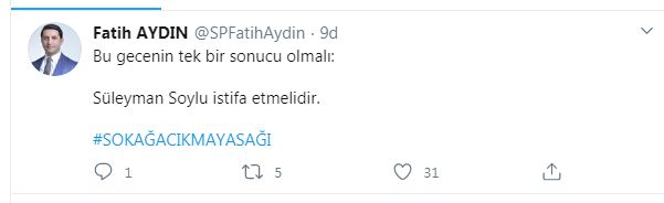 SAADET PARTİSİ: SOYLU İSTİFA ETMELİ