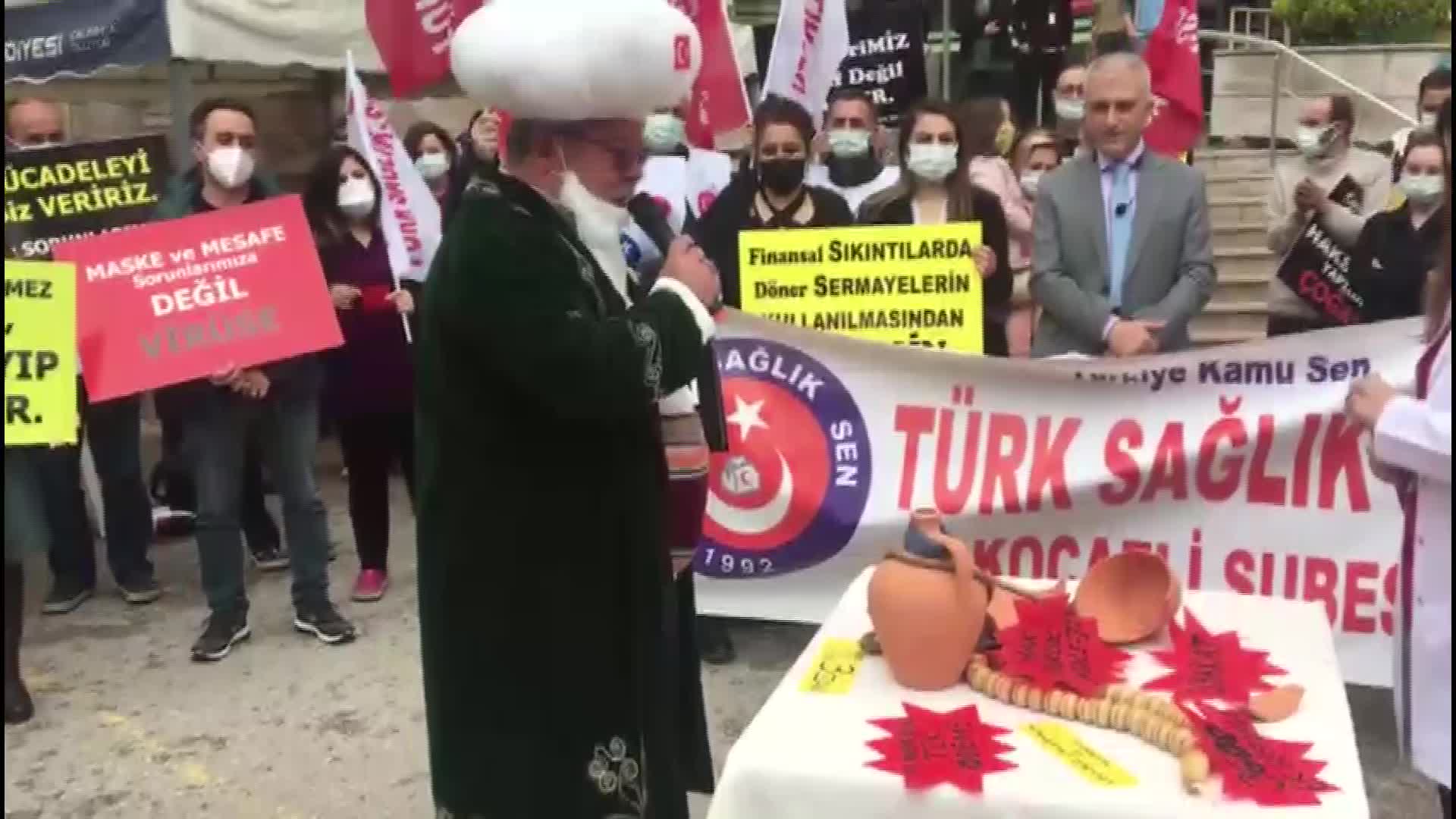 TÜRK SAĞLIK-SEN’DEN NASREDDİN HOCALI EYLEM