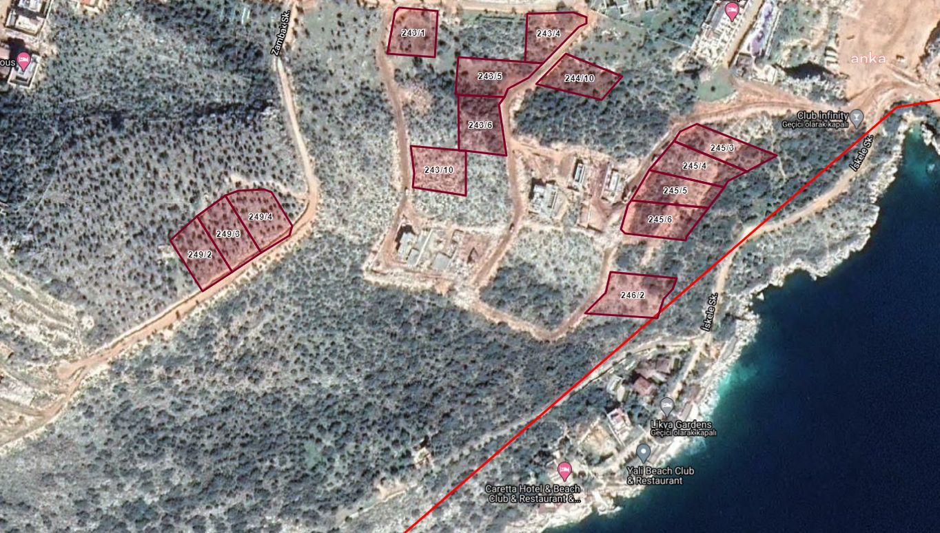 KAŞ’TAKİ 14 ARAZİ SATIŞA ÇIKARILDI
