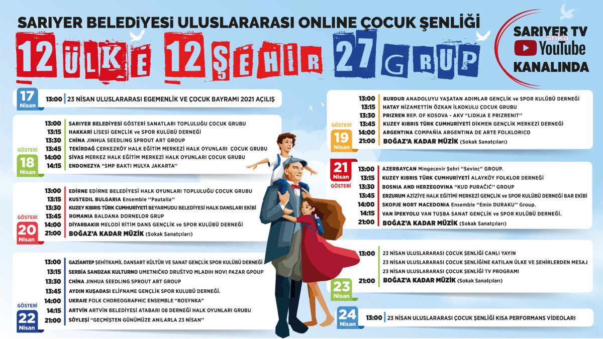 SARIYER'DE 23 NİSAN, BU YIL DA AYNI HEYECAN VE COŞKUYLA KUTLANACAK