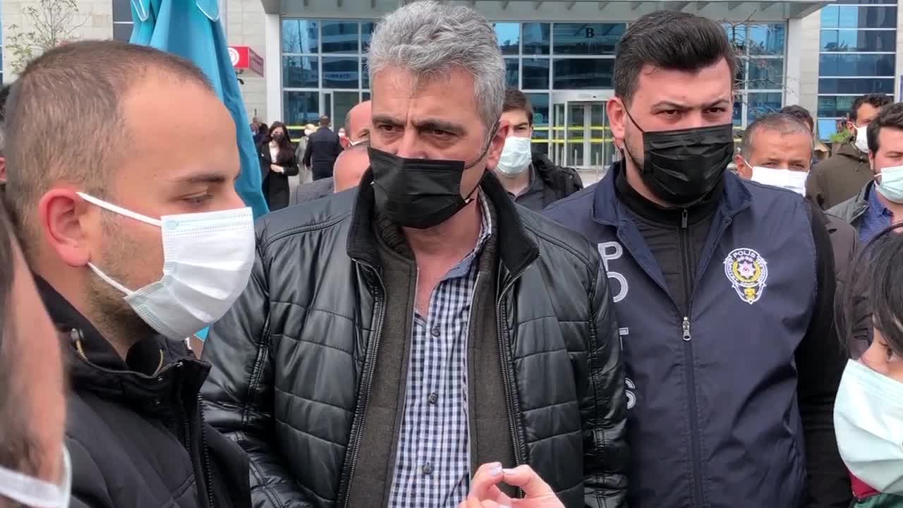 KAYI İNŞAAT İŞÇİLERİNE ANADOLU ADLİYESİ ÖNÜNDE POLİS MÜDAHALESİ