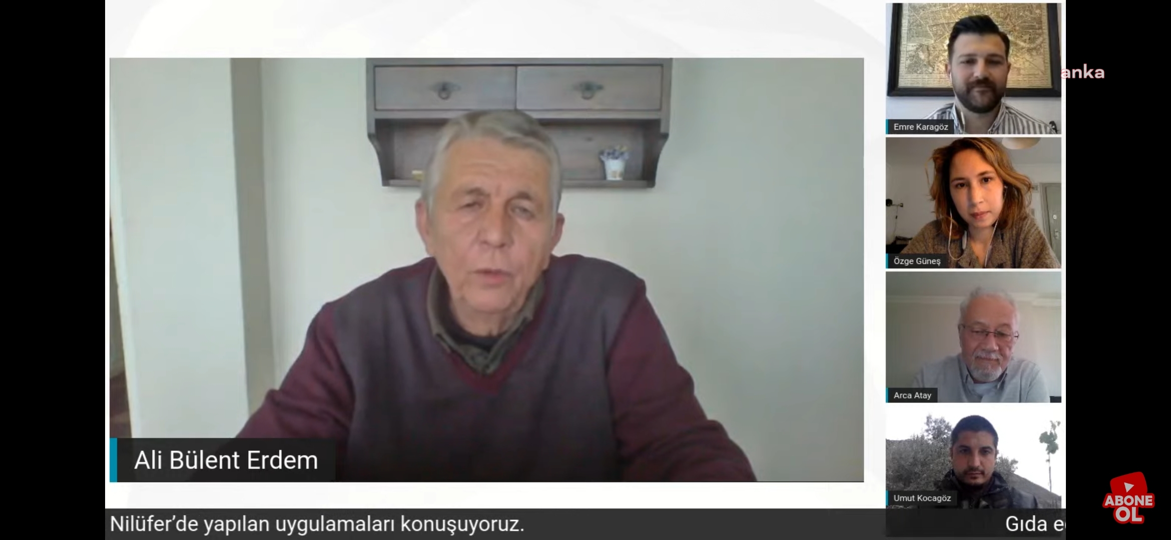 ÇİFTÇİ MÜCADELELERİ VE GIDA EGEMENLİĞİ GÜNÜNDE NİLÜFER'DE YAPILAN UYGULAMALAR ELE ALINDI