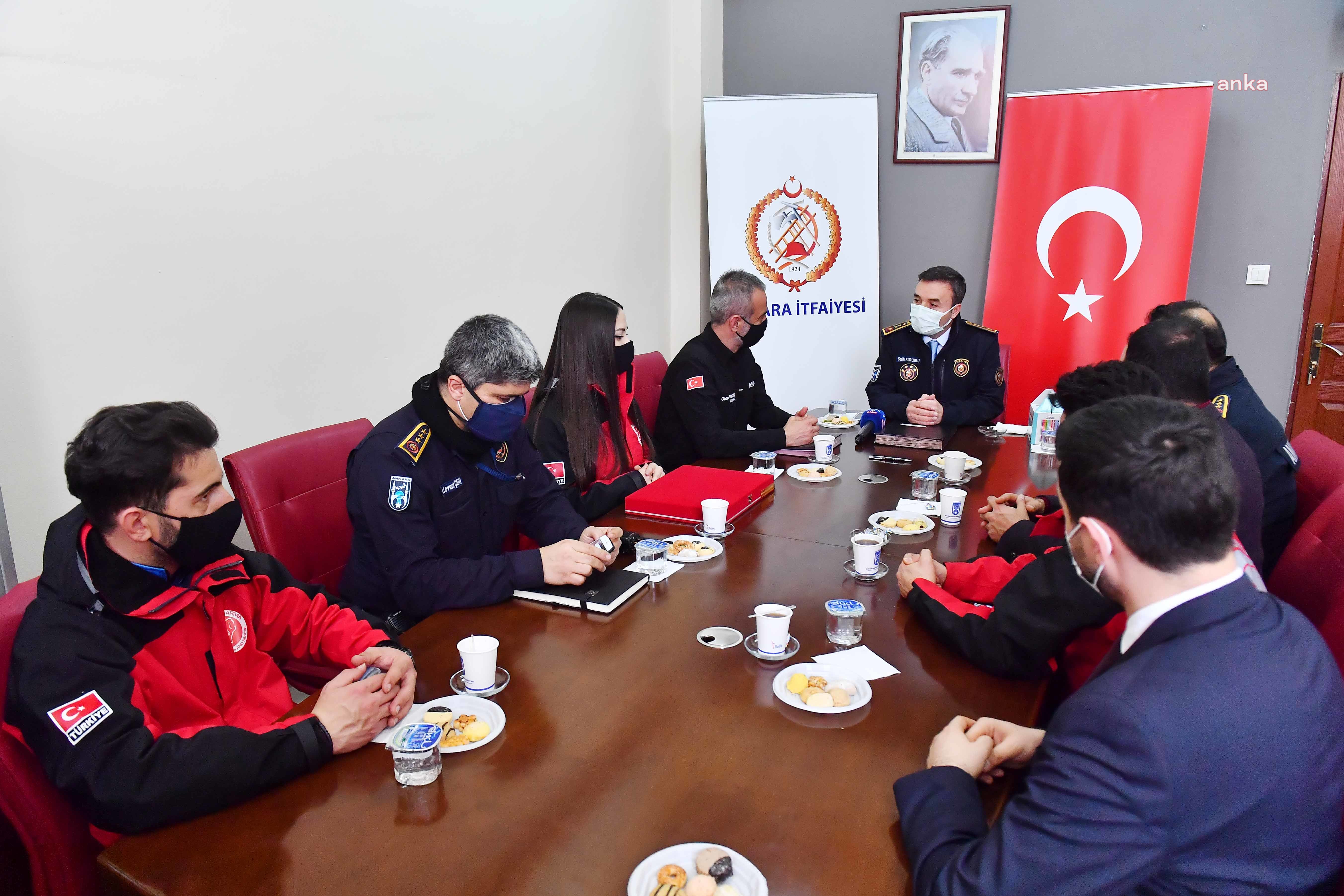 ANKARA İTFAİYESİ ARAMA KURTARMA ÇALIŞMALARINDA ANDA İLE İŞ BİRLİĞİ YAPACAK