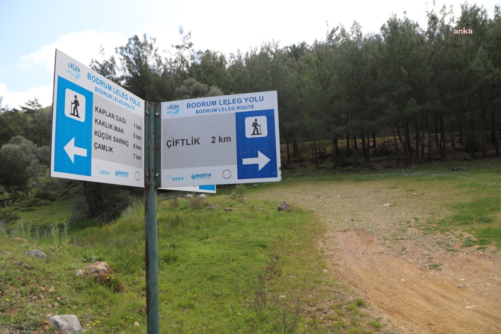 BODRUM BELEDİYESİ'NDEN TARİHİ YOLDA İŞARETLEME ÇALIŞMALARI