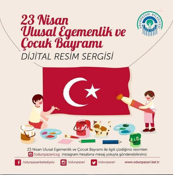 ODUNPAZARI BELEDİYESİ'NDEN 23 NİSAN TEMALI DİJİTAL RESİM SERGİSİ