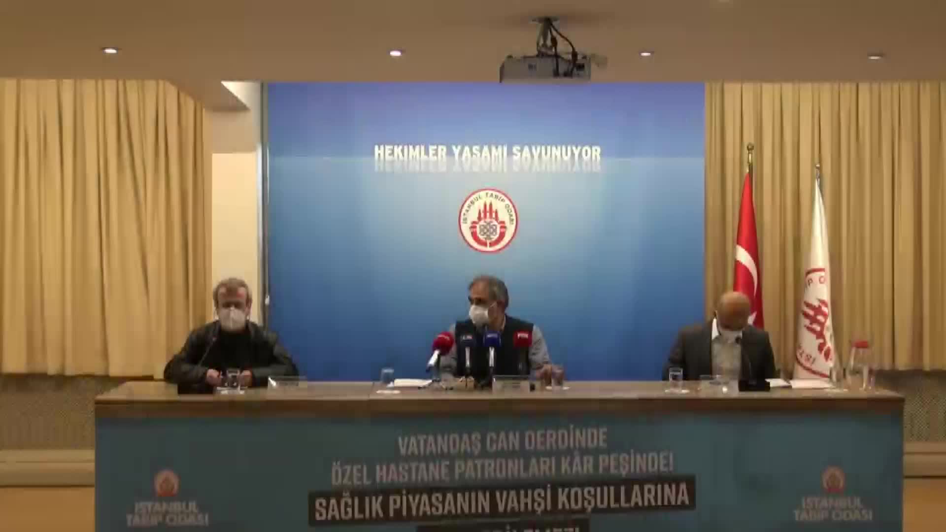 İSTANBUL TABİP ODASI: "COVİD HASTALARINDAN ÜCRET ALAN ÖZEL HASTANELER KAMULAŞTIRILSIN"
