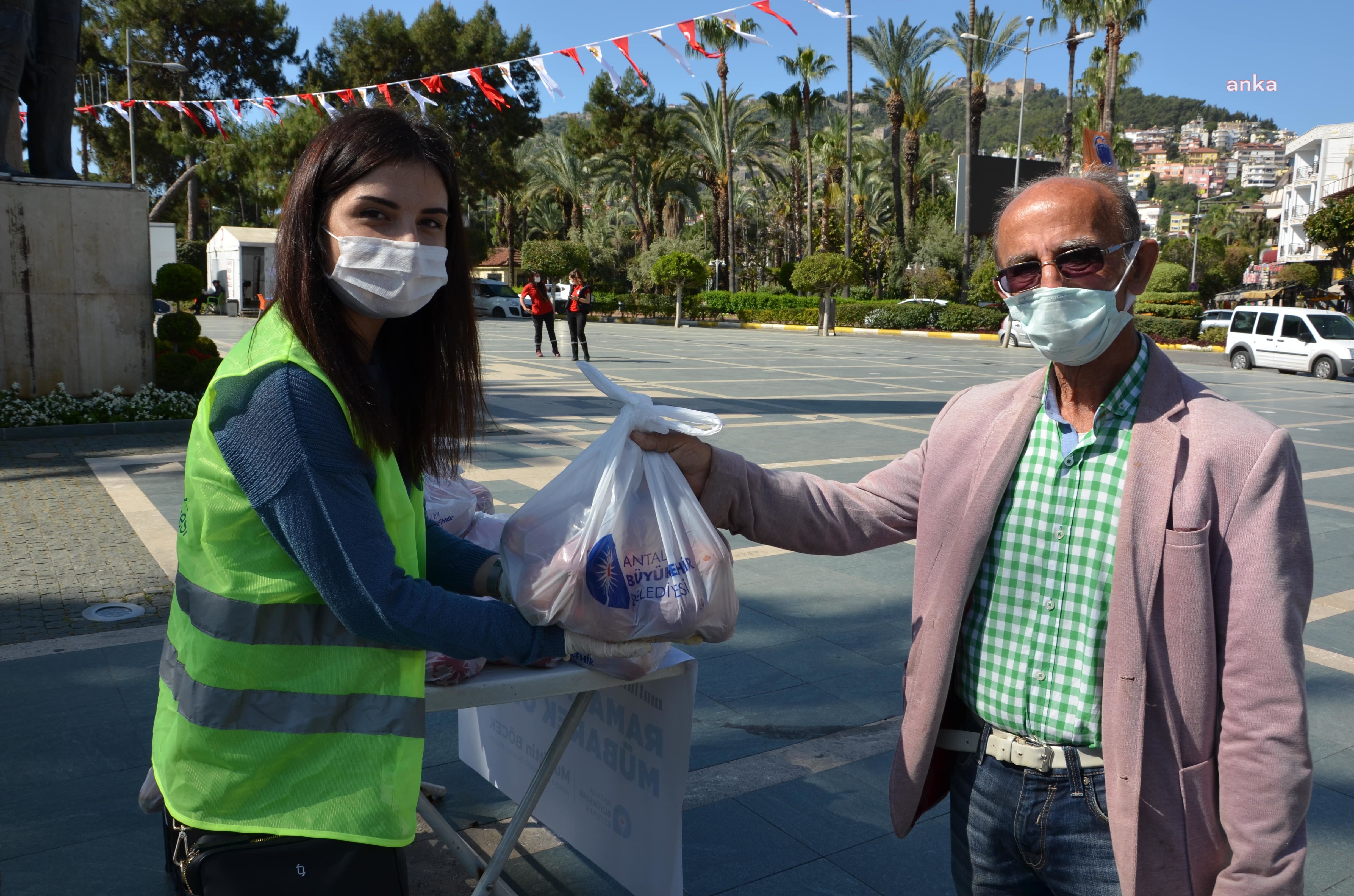 ALANYA'DA ELMALAR, BÜYÜKŞEHİR BELEDİYESİ'NDEN