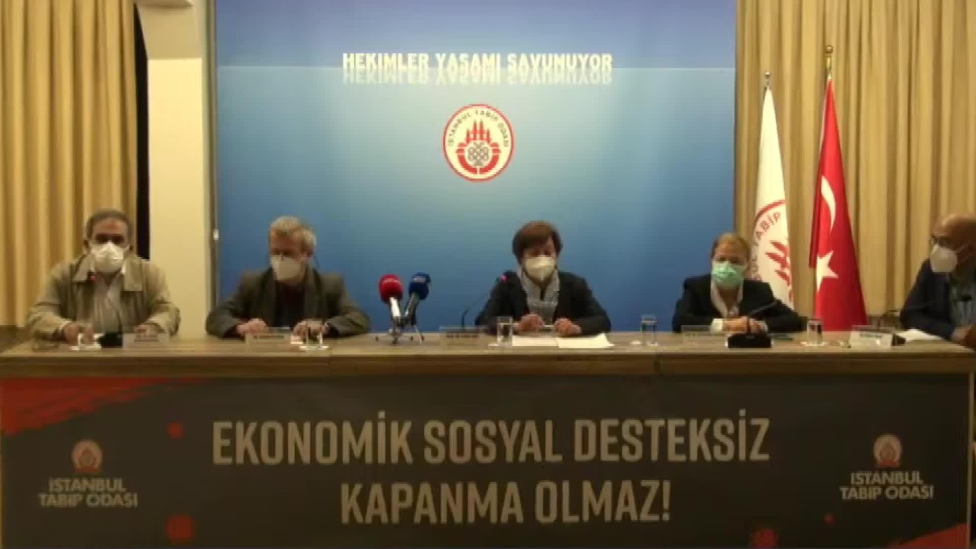İSTANBUL TABİP ODASI: EKONOMİK SOSYAL DESTEKSİZ KAPANMA OLMAZ