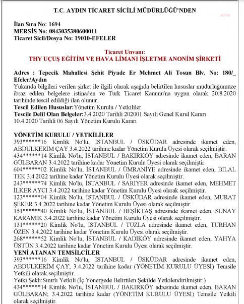 EMİNE ERDOĞAN’IN YEĞENİ THY'DE GENEL MÜDÜR YARDIMCISI OLDU