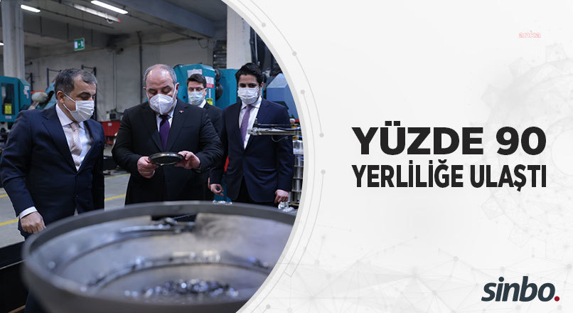 BAKAN VARANK, YÜZDE 90 YERLİLİĞE ULAŞAN SİNBO'YU ZİYARET ETTİ