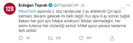 BİONTECH'TE 2. DOZUN ERTELENMESİ TEPKİYE YOL AÇTI