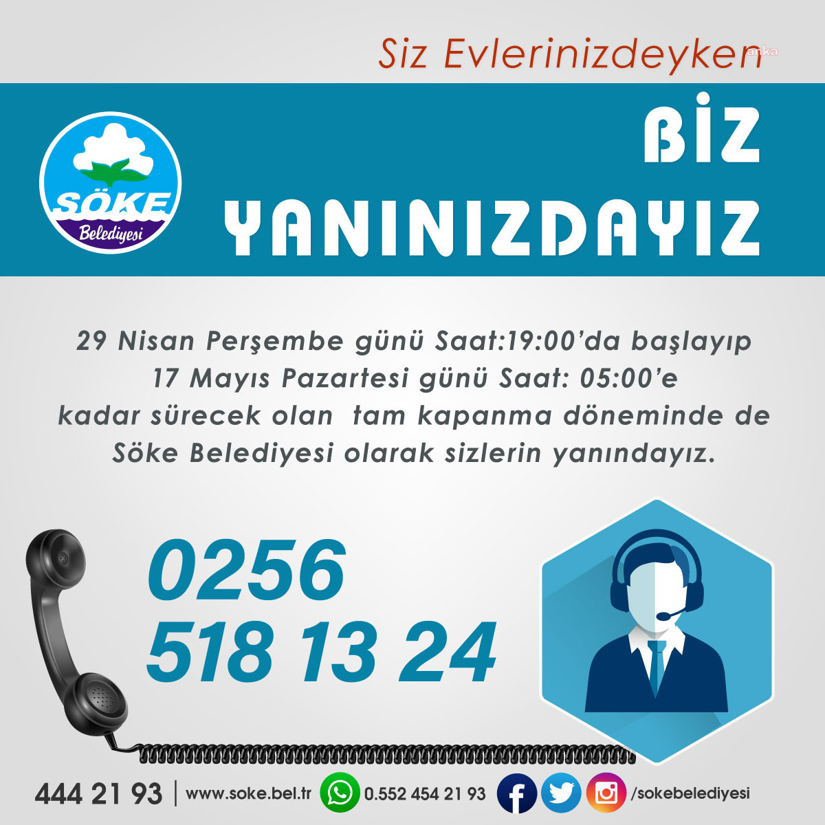 SÖKE BELEDİYESİ, TAM KAPANMAYA HAZIR
