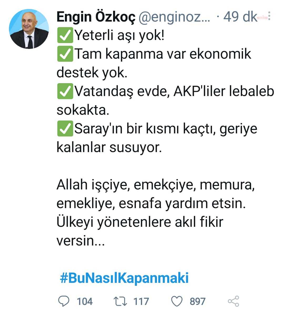 CHP’Lİ ÖZKOÇ: BU NASIL KAPANMAK