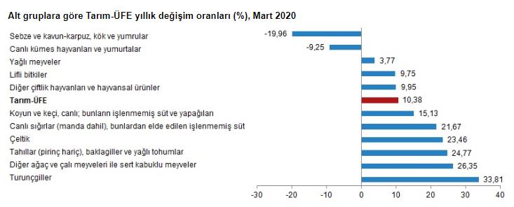 TARIM ÜRÜNLERİ FİYATLARI 12 AYDA YÜZDE 18,54 ARTTI