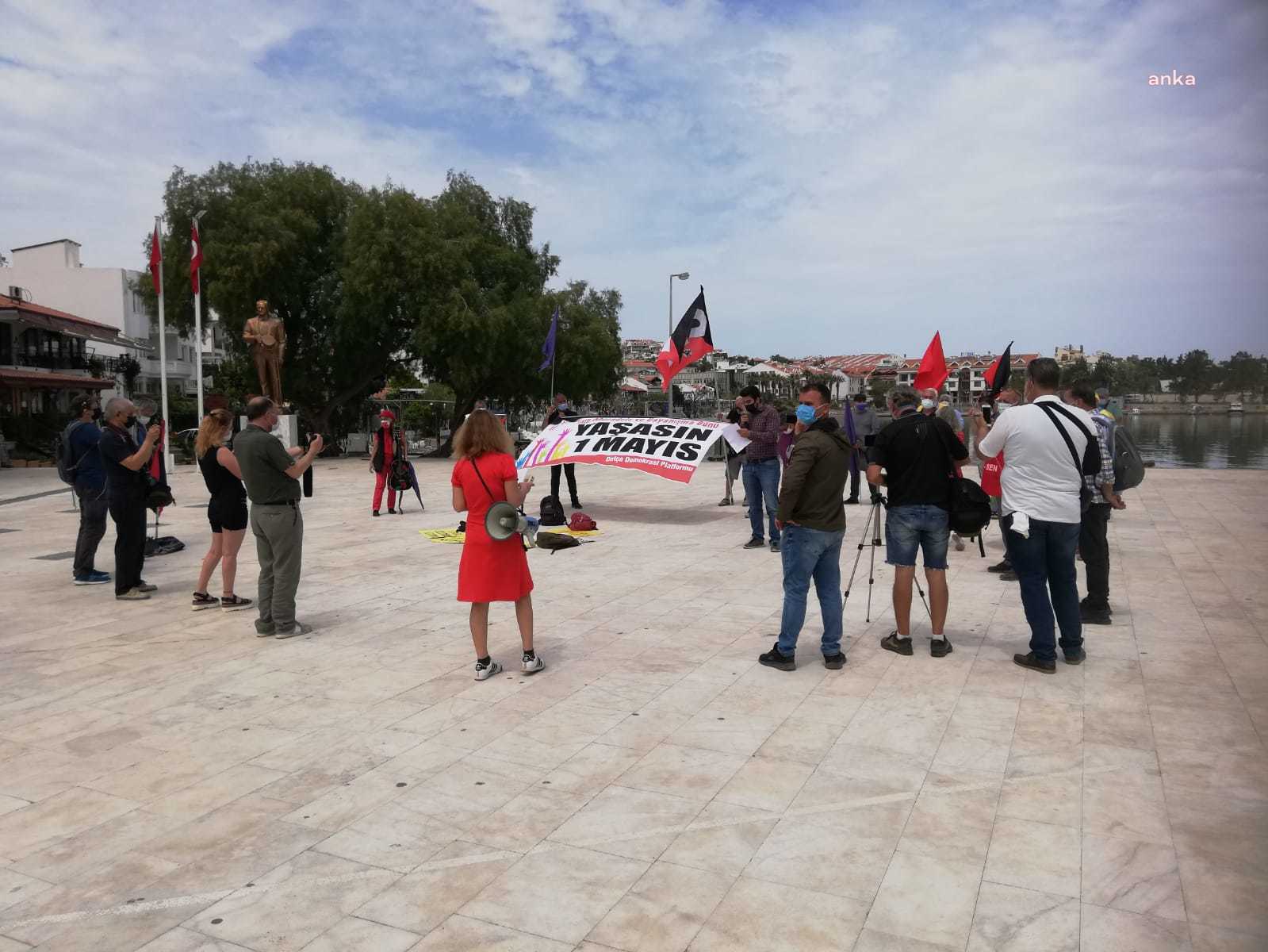 DATÇA DEMOKRASİ PLATFORMU 1 MAYIS’I MEYDANDA KUTLADI