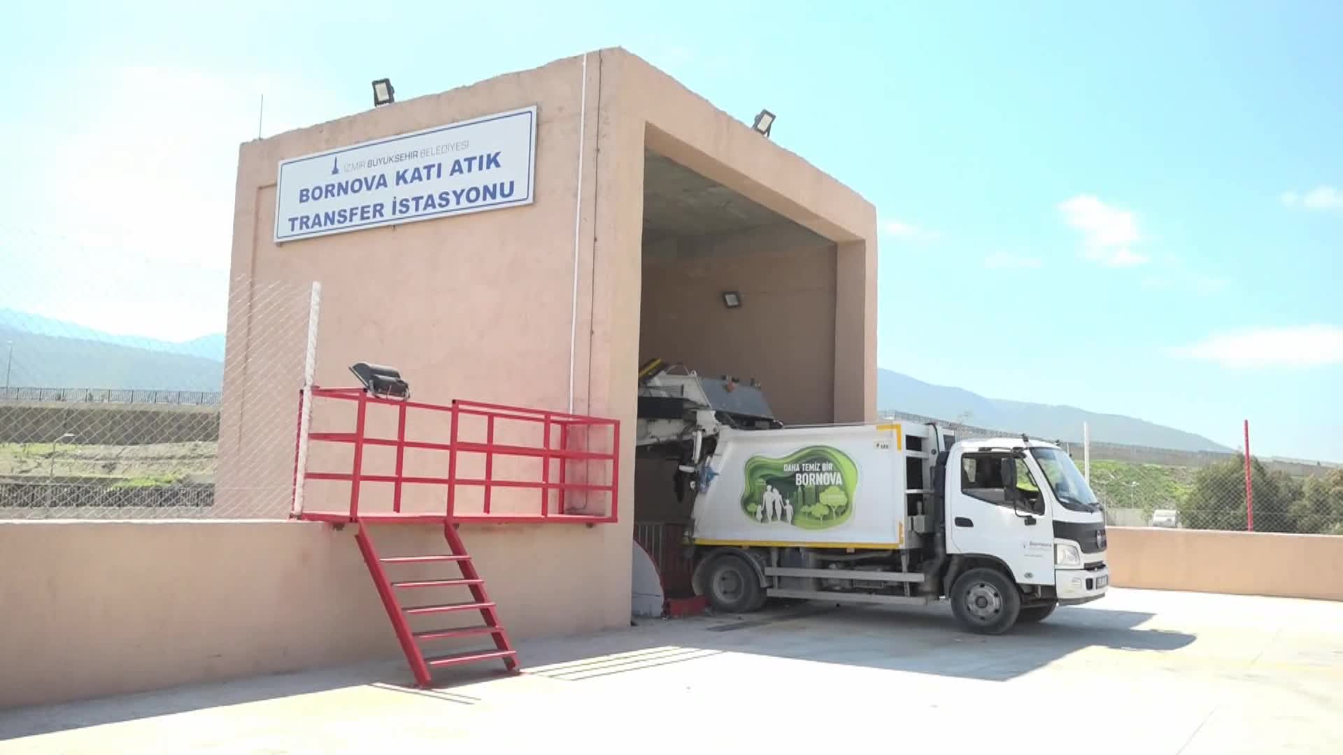 BORNOVA BELEDİYE BAŞKANI İDUĞ, KATI ATIK TRANSFER MERKEZİ'Nİ GEZDİ