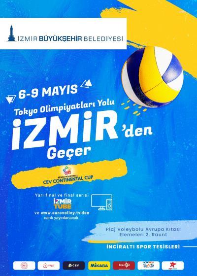 İZMİR'DE PLAJ VOLEYBOLU ZAMANI