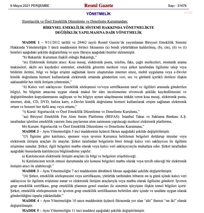 BES'TE YILDA FON DAĞILIMI DEĞİŞİKLİĞİ YAPMA HAKKI 6'DAN 12'YE ÇIKARILDI
