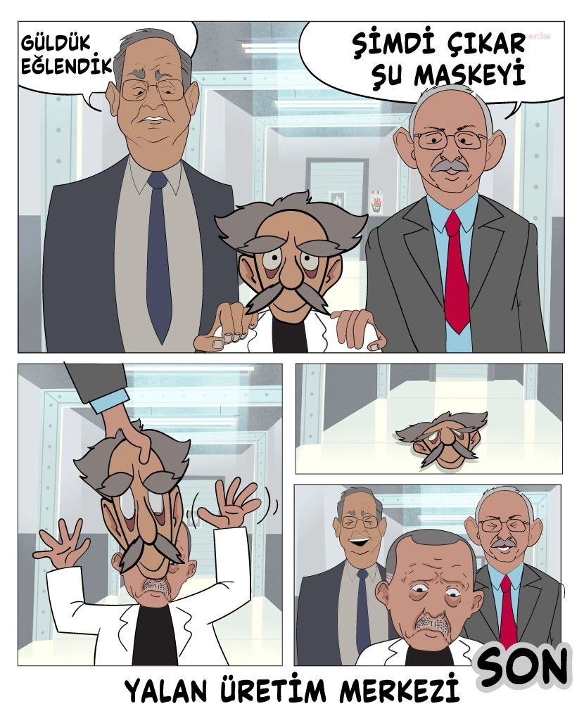 CHP'DEN AKP'YE KARİKATÜRLÜ YANIT: "ŞİMDİ ÇIKAR ŞU MASKEYİ"