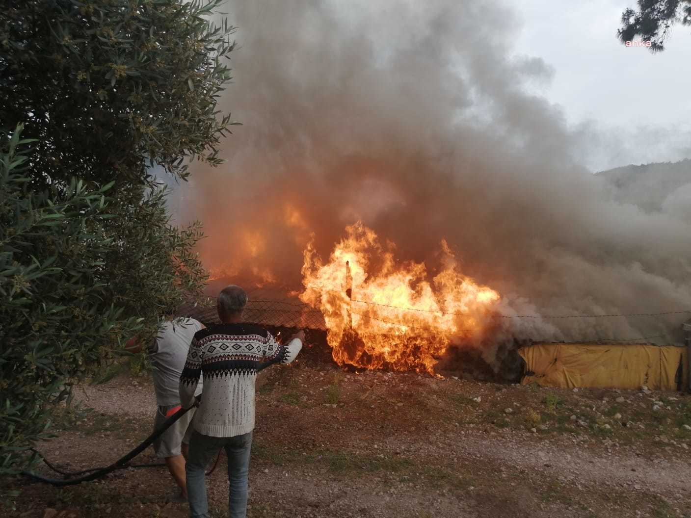 MUĞLA’DA MOTORU PATLAYAN BUZDOLABI YANGIN ÇIKARDI