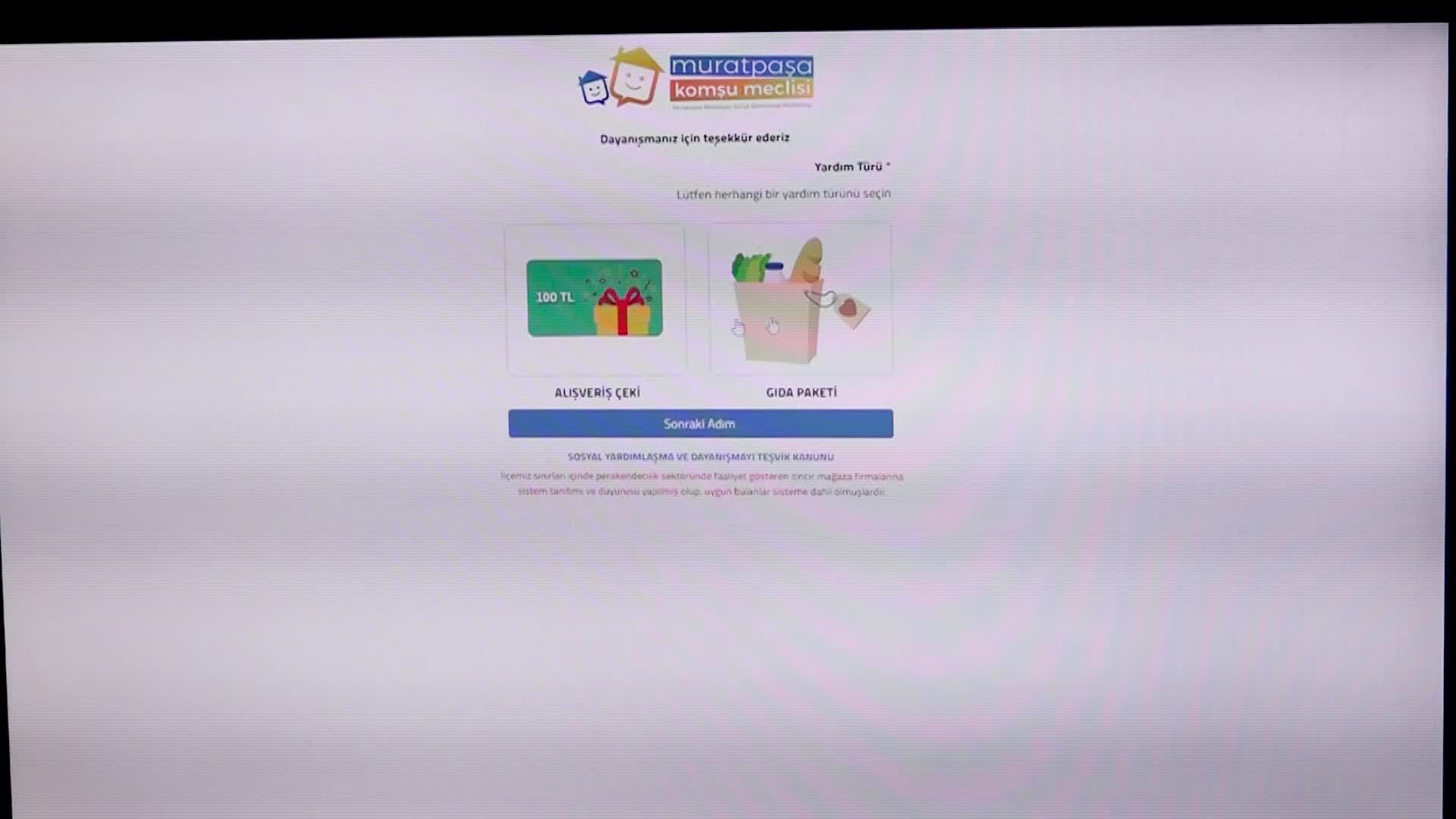 MURATPAŞA'DA "KOMŞU DAYANIŞMA SİSTEMİ" BAŞLADI