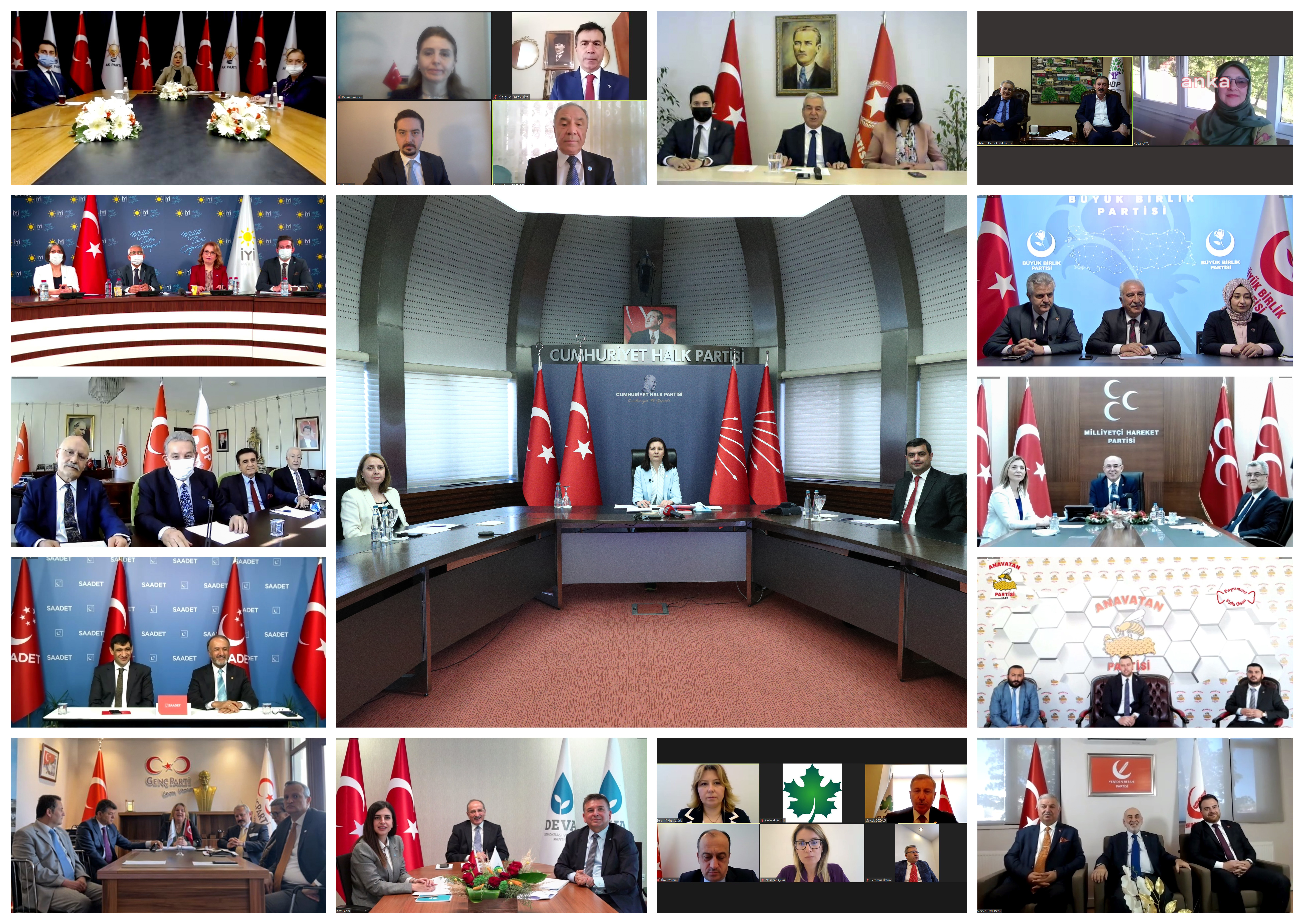 CHP HEYETİ, SİYASİ PARTİLERLE BAYRAMLAŞTI