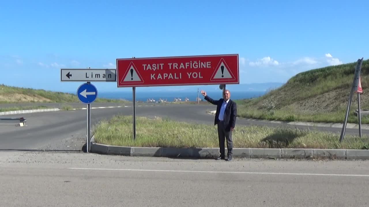 TEKİRDAĞ’DA ÖDENEĞİ KESİLEN LİMAN BAĞLANTI YOLU YARIM KALDI