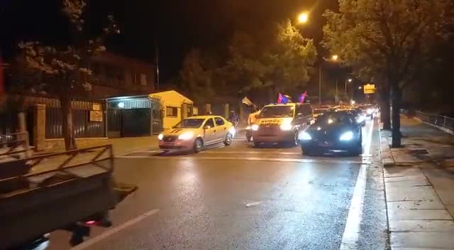İSRAİL, ANKARA'DA YÜZLERCE ARAÇLIK KONVOYLA PROTESTO EDİLDİ