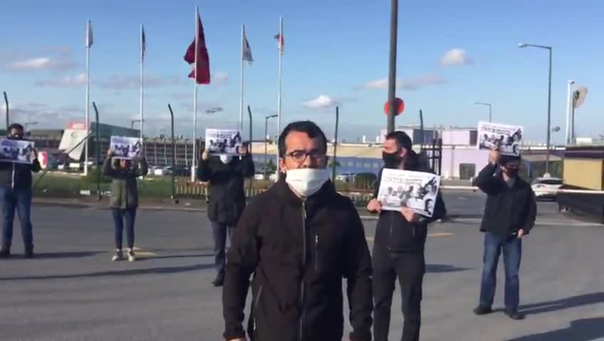 ÜRETİMİ DEVAM EDEN MUTLU AKÜ ÖNÜNDE EYLEM: GREVE HAZIRLANALIM