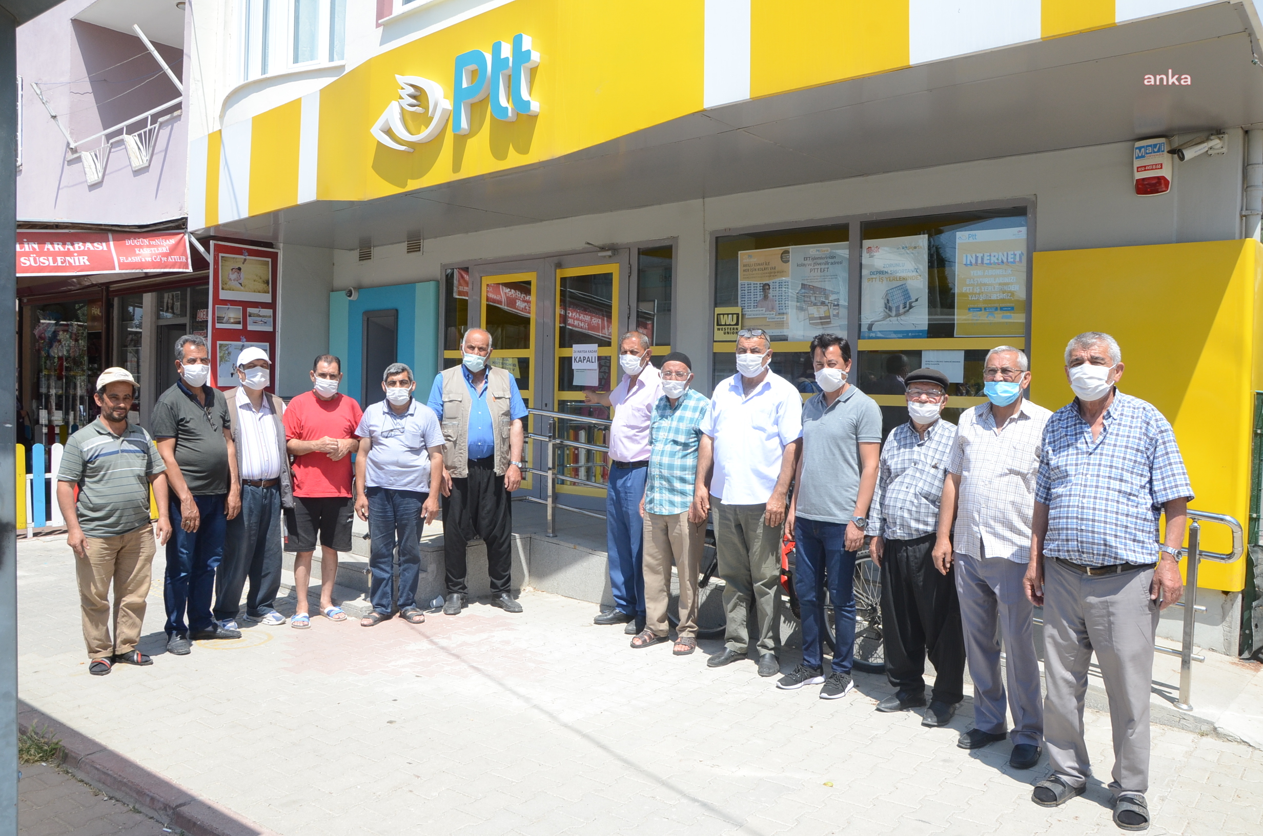 MAHALLENİN TEK PTT’Sİ KAPATILDI VATANDAŞ MAĞDUR OLDU