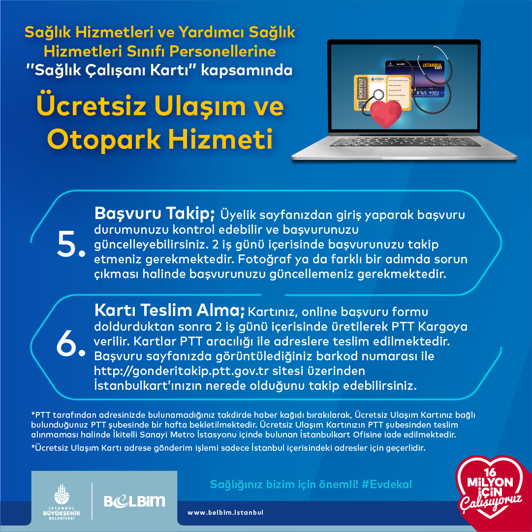 SAĞLIK ÇALIŞANLARINA İSTANBULKART İMKANI