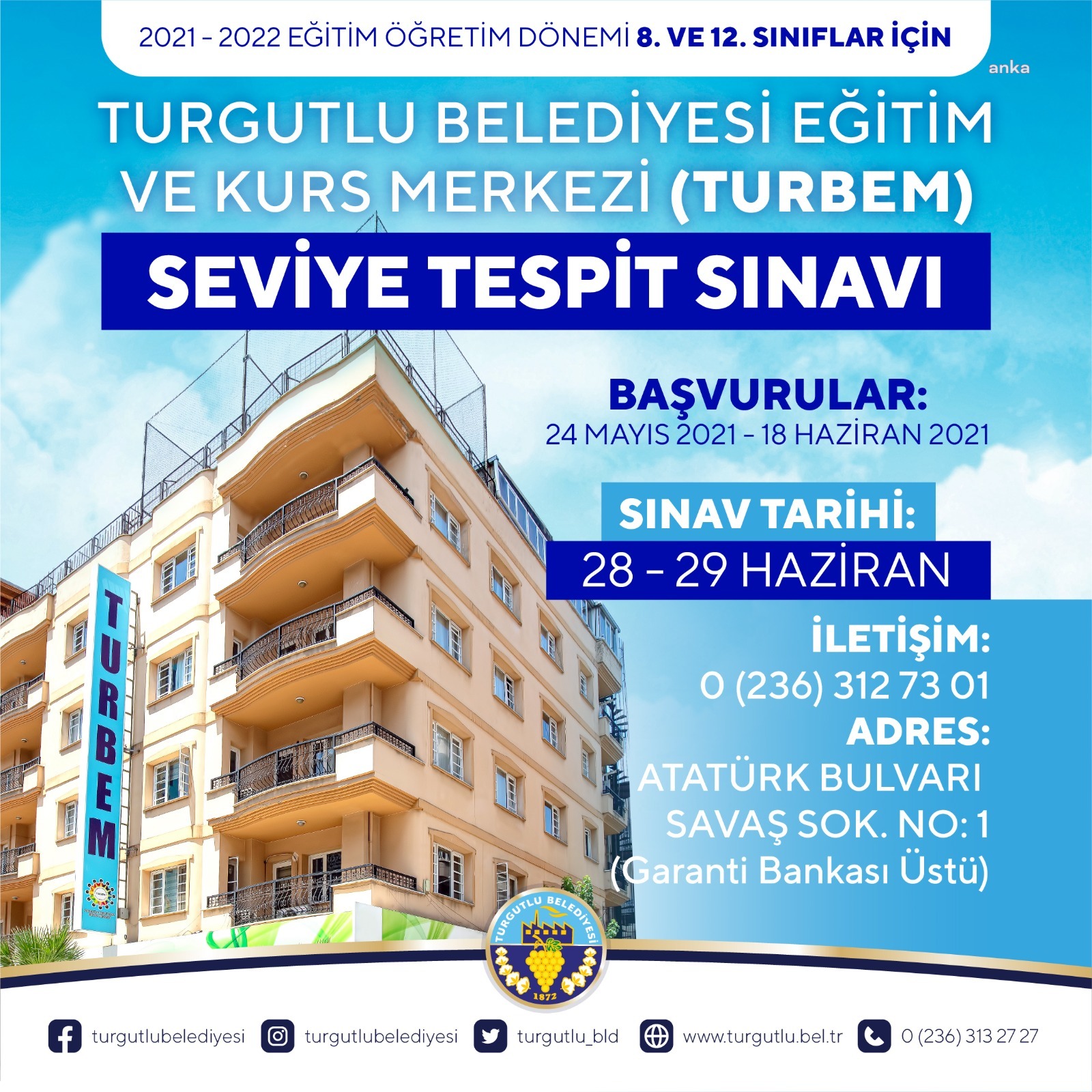 TURBEM’DE YENİ DÖNEM SEVİYE TESPİT SINAVI İLE BAŞLIYOR