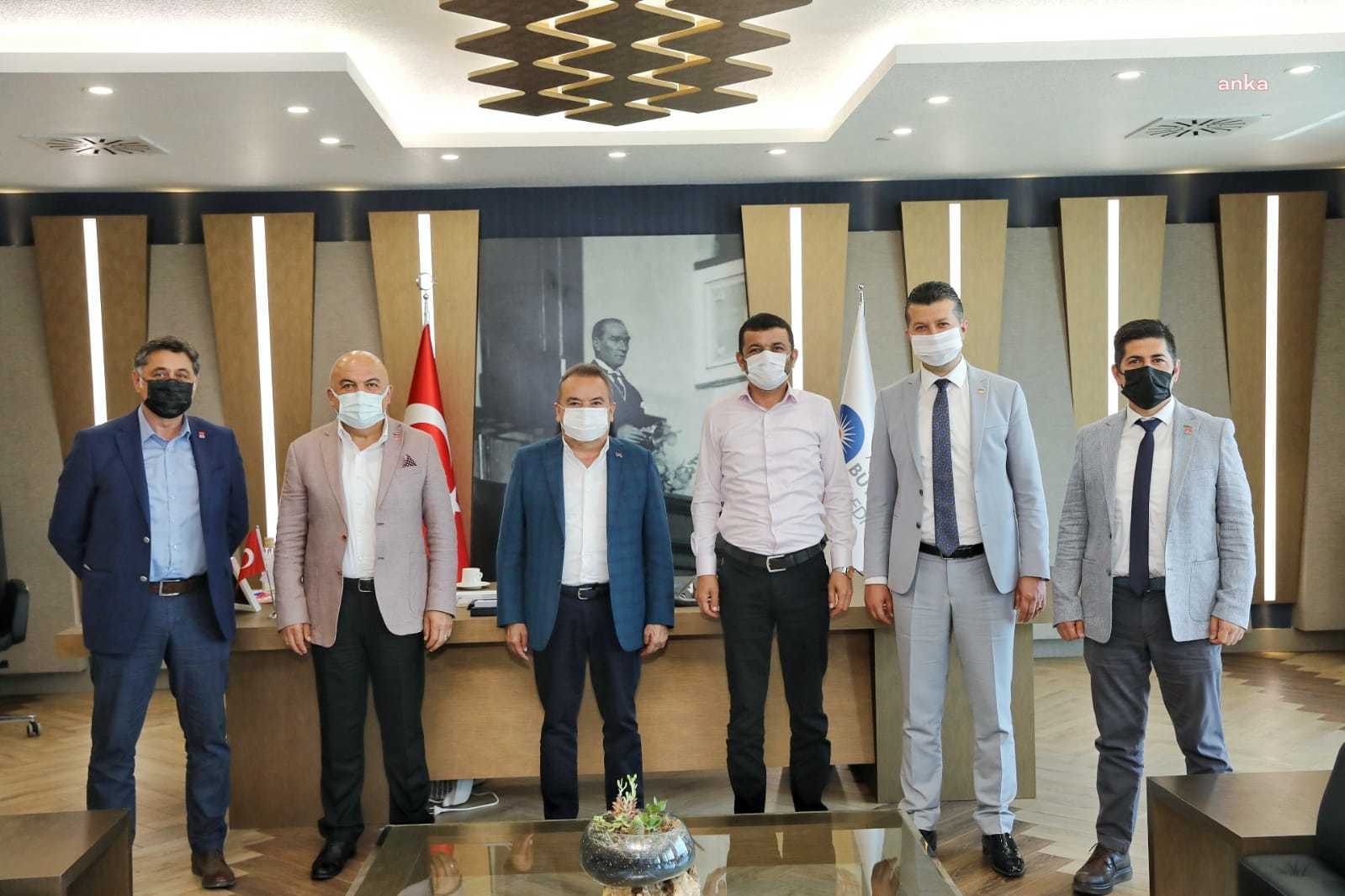 CHP İL BAŞKANLARINDAN ANTALYA BELEDİYE BAŞKANI BÖCEK’E ZİYARET