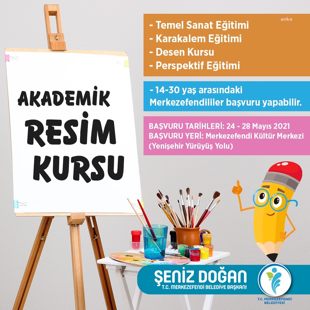 MERKEZEFENDİ BELEDİYESİ'NİN TİYATRO VE AKADEMİK RESİM KURSU KAYITLARI BAŞLADI
