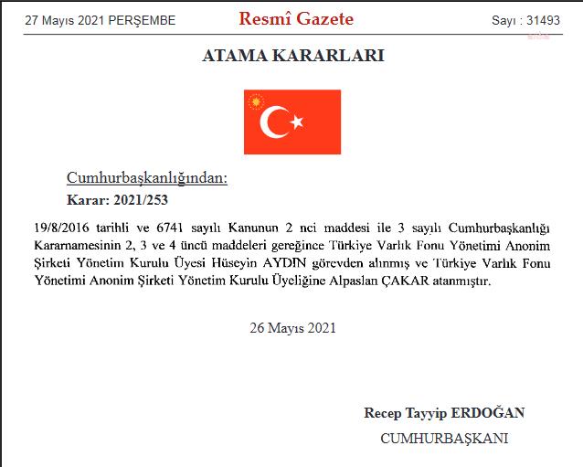 Atama kararları Resmi Gazete'de