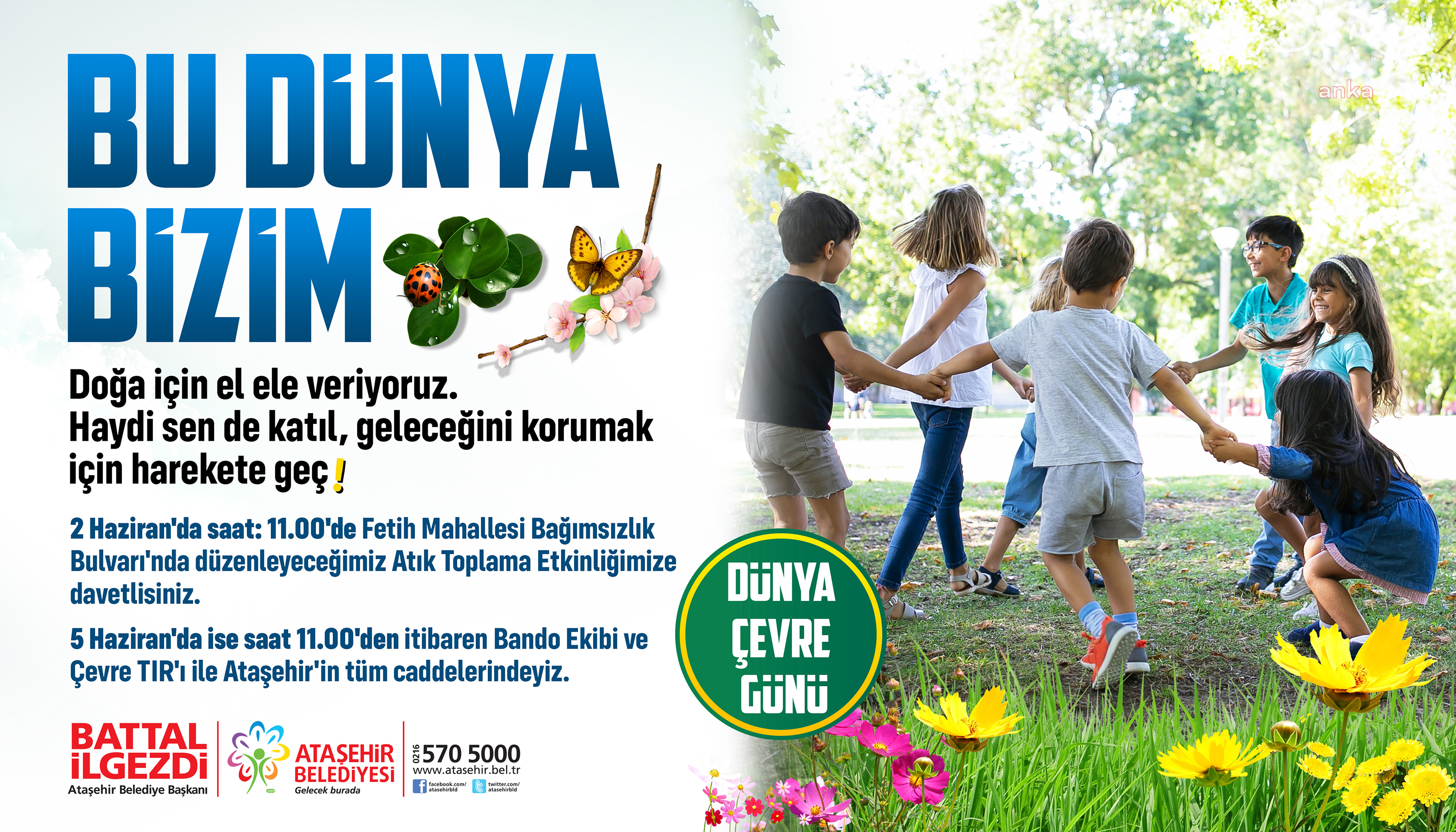 ATAŞEHİR'DE ÇEVRE ŞÖLENİ BAŞLIYOR