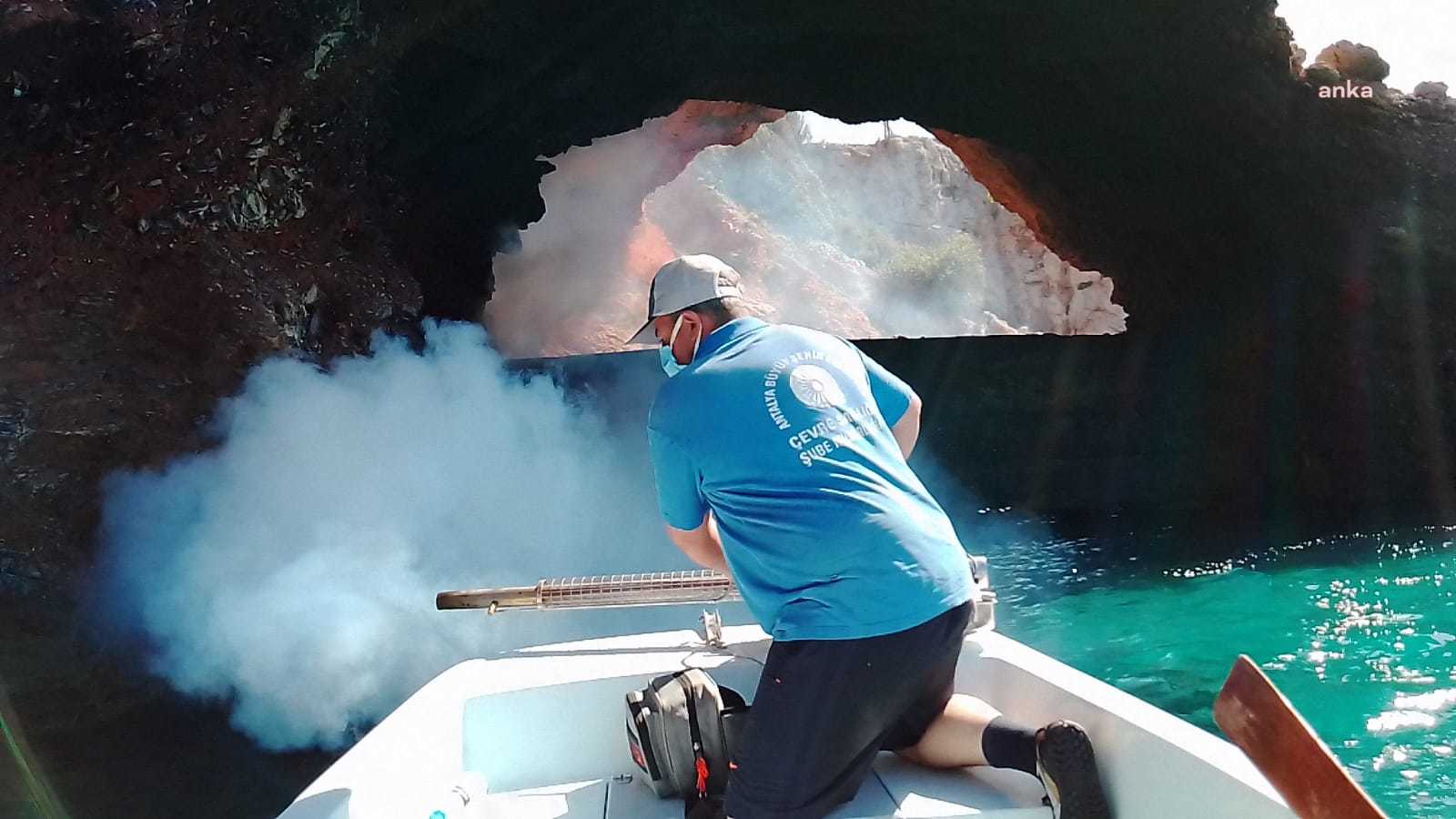 ALANYA’DA DENİZDEN SİNEKLE MÜCADELE