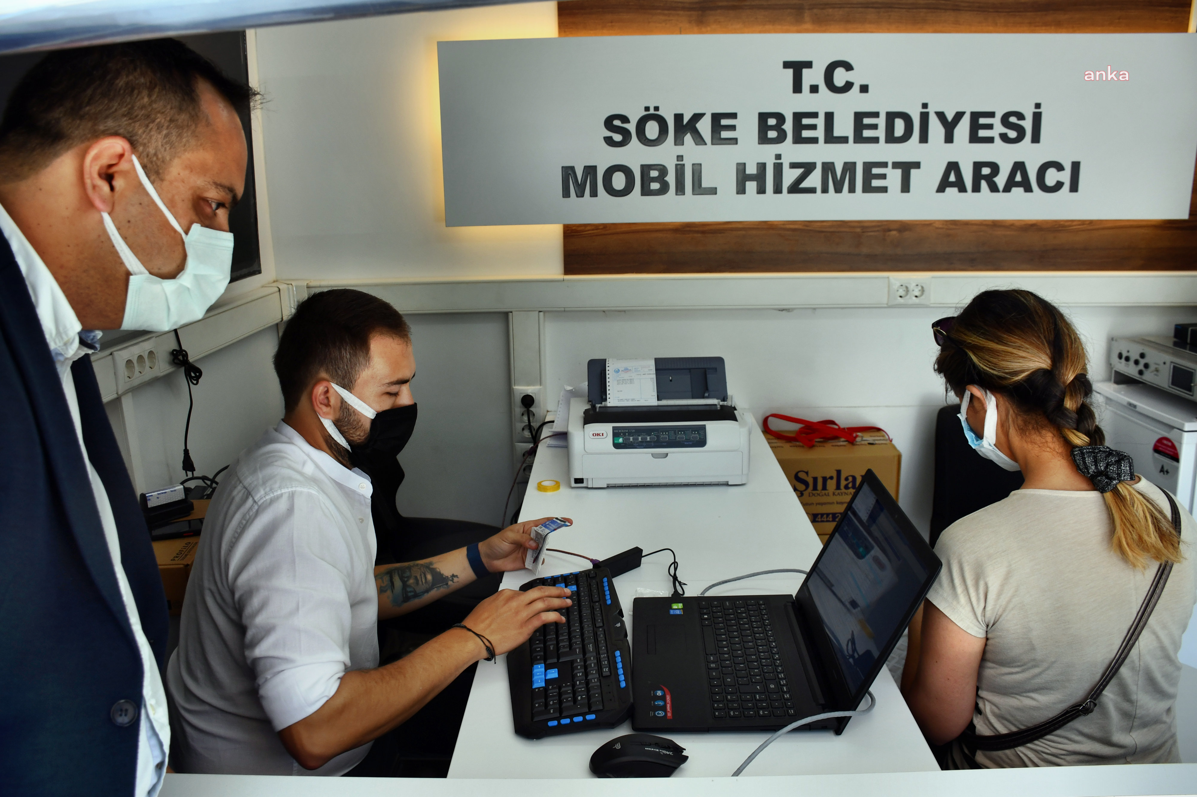 SÖKE BELEDİYESİ MOBİL HİZMET ARACI, VEZNE YOĞUNLUĞUNU AZALTACAK
