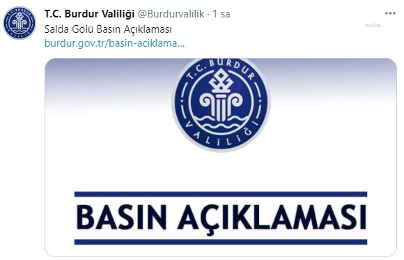 BURDUR VALİLİĞİ'NDEN SALDA GÖLÜ AÇIKLAMASI: "POLEN SEBEBİYLE OLUŞAN SARIMTRAK GÖRÜNTÜ MEVSİMSELDİR"