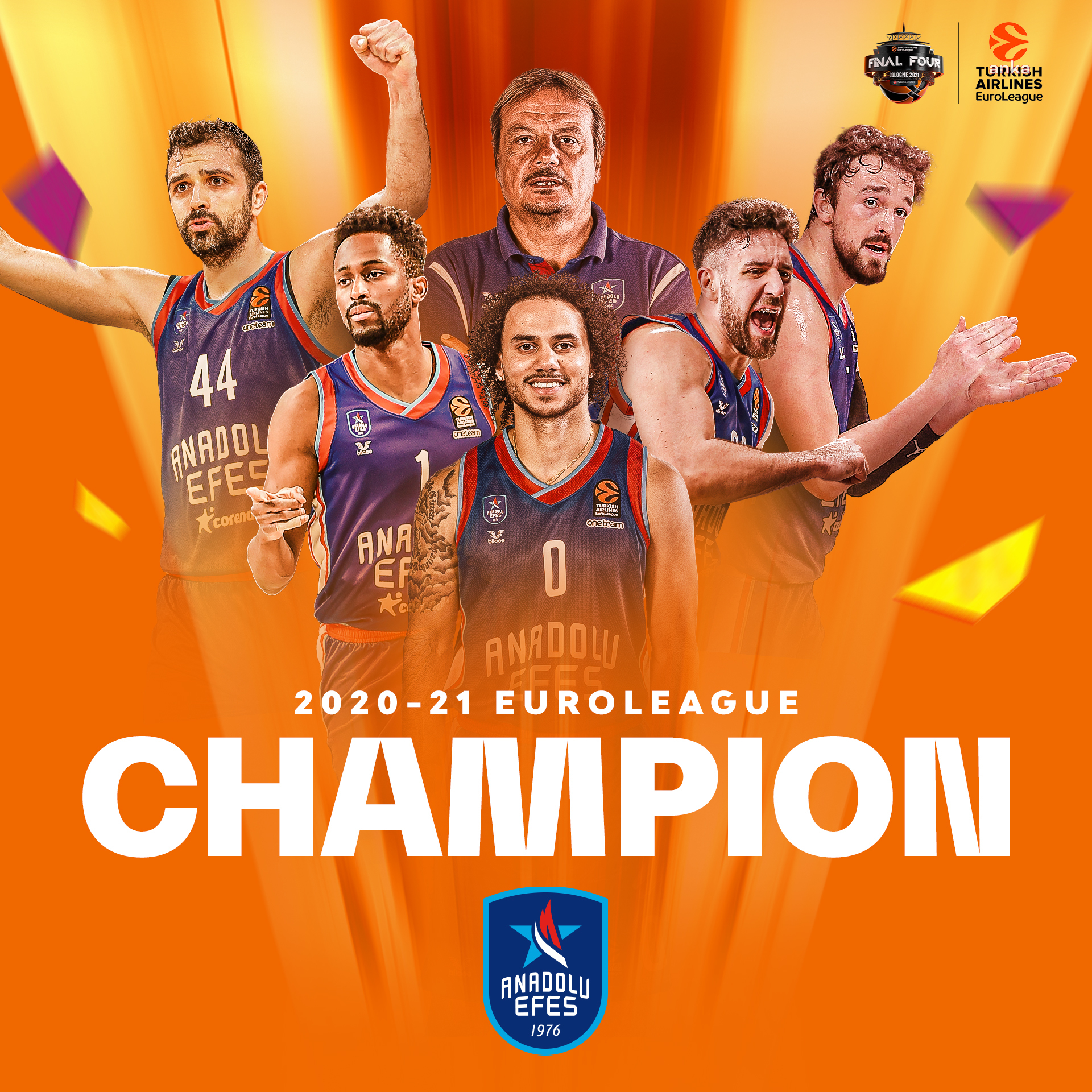 ANADOLU EFES, EUROLEAGUE ŞAMPİYONU OLDU
