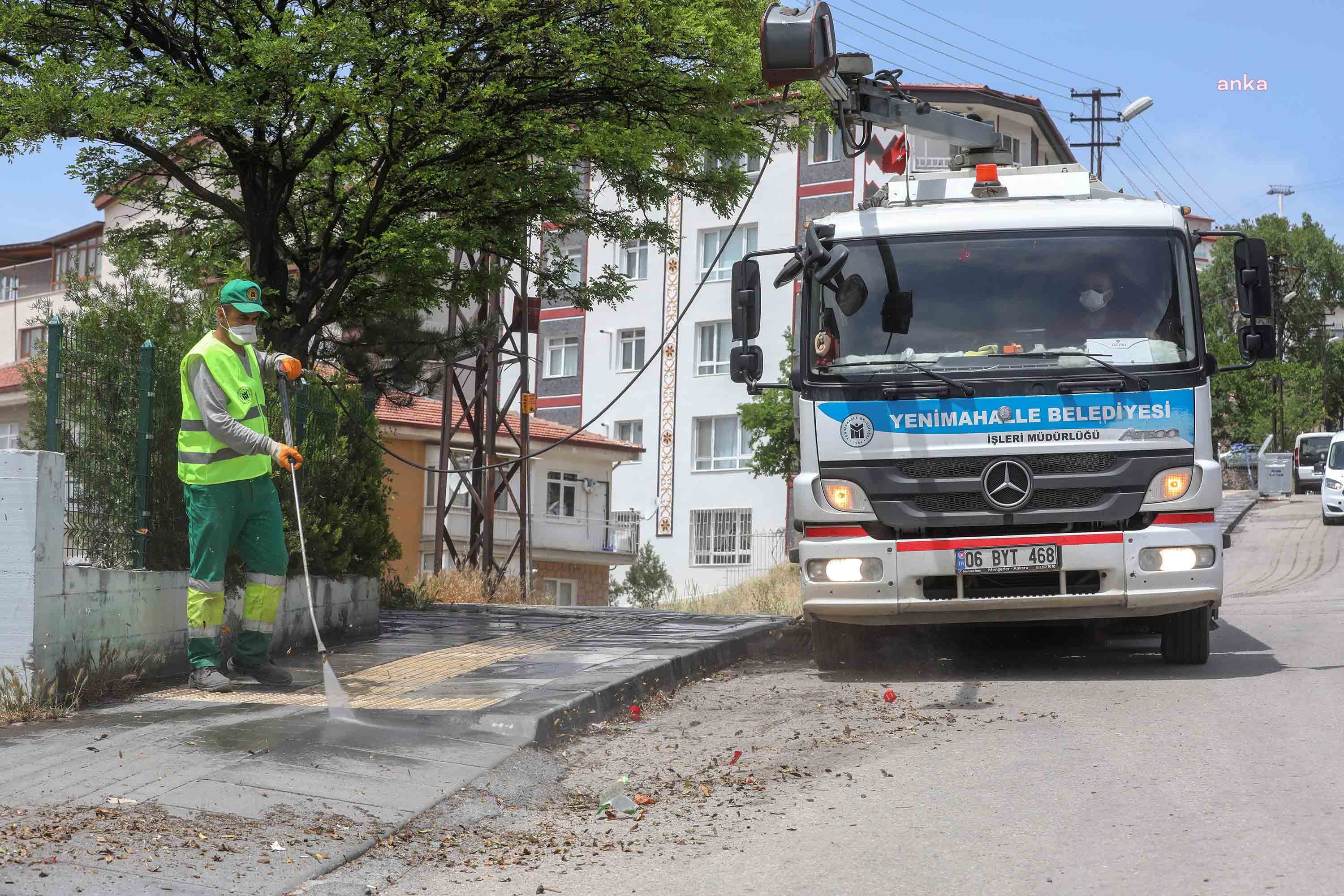 YENİMAHALLE BELEDİYESİ, TEMİZLİK ÇALIŞMLARINA HIZ KATTI