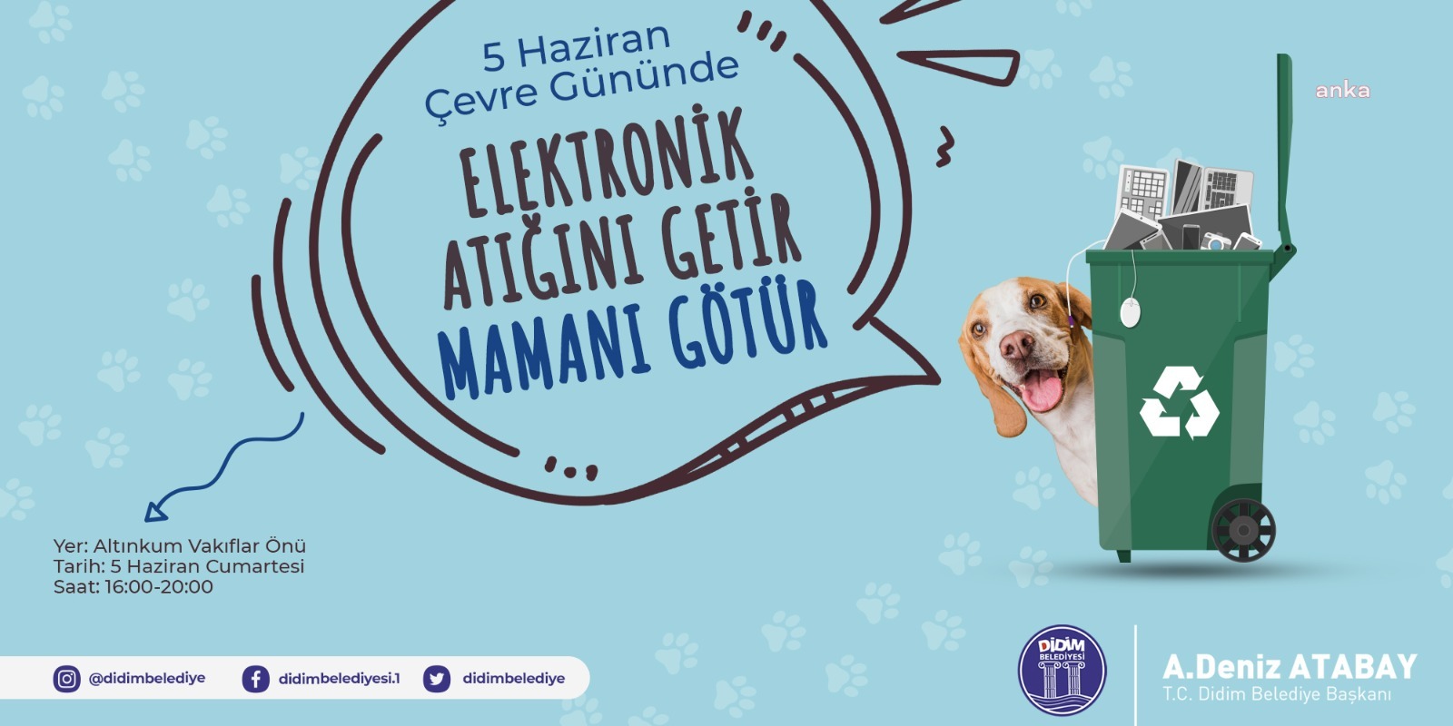 DİDİM BELEDİYESİ’NDEN ELEKTRONİK ATIĞINI GETİR, MAMANI GÖTÜR KAMPANYASI