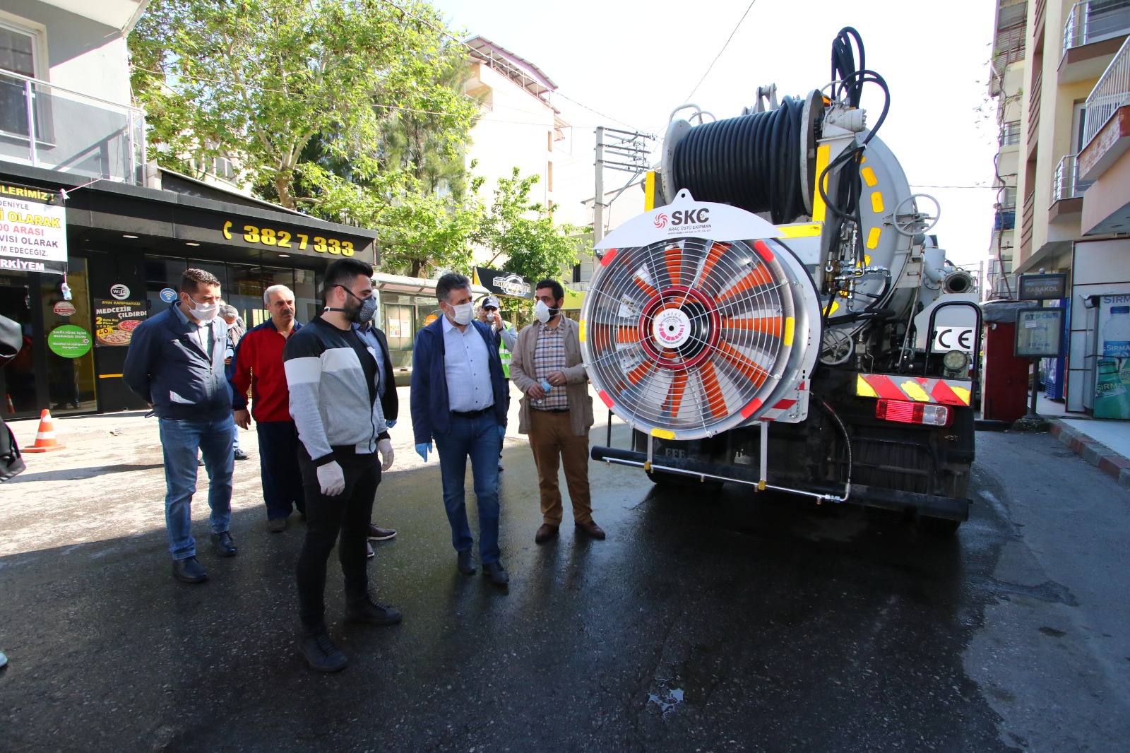 BAYRAKLI BELEDİYE BAŞKANI SANDAL'DAN HAFTA SONU MESAİSİ