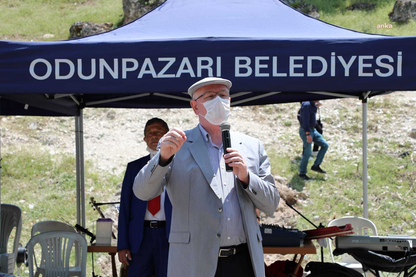 ODUNPAZARI BELEDİYE BAŞKANI KAZIM KURT YAĞMUR DUASINA KATILDI